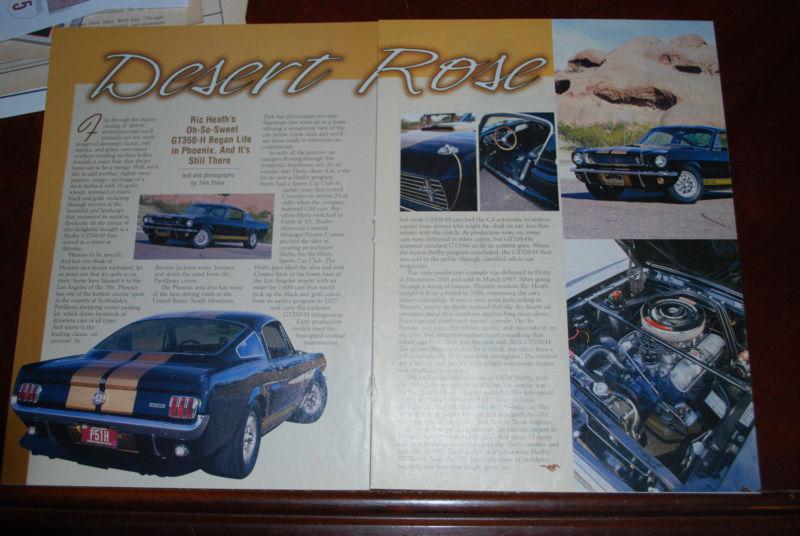 Ford shelby mustang gt 350h desert rose  mustang magazine monthly article