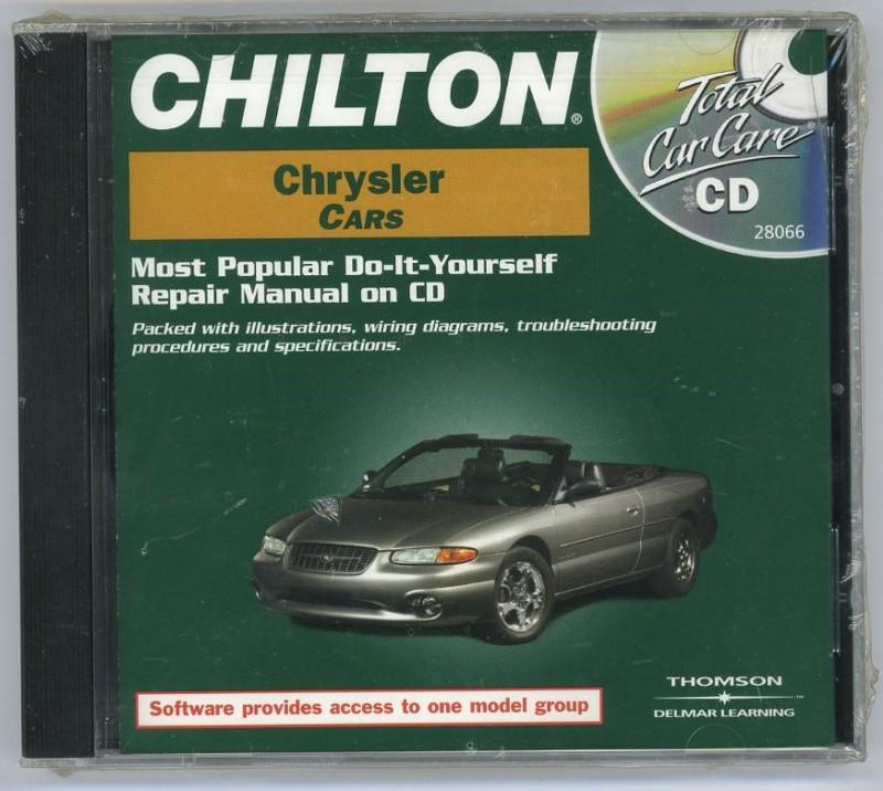 Chilton total car care chrysler dodge cars 1981-1999 repair manual on cd new