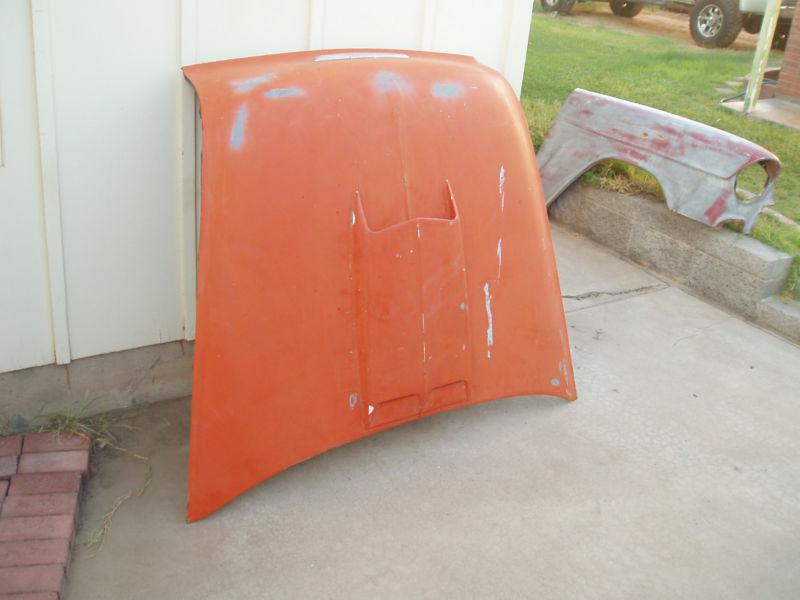 55 chevy 150/210/bel-airr hood with scoop (original)