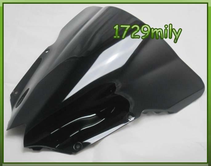 Bike windscreen windshield double bubble for yamaha r6 2008-2011 black new