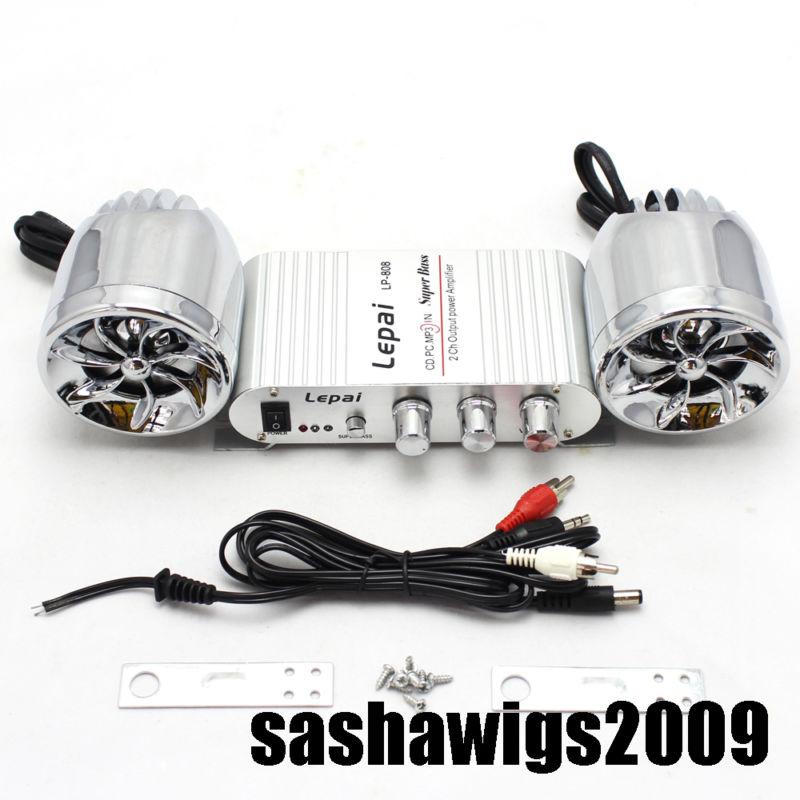2 channel output mini power amplifier + speakers fit for cd,pc,mp3
