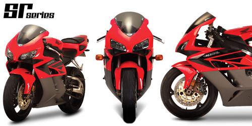 Zero gravity sr series windscreen dark smoke fits 07-11 honda cbr600rr
