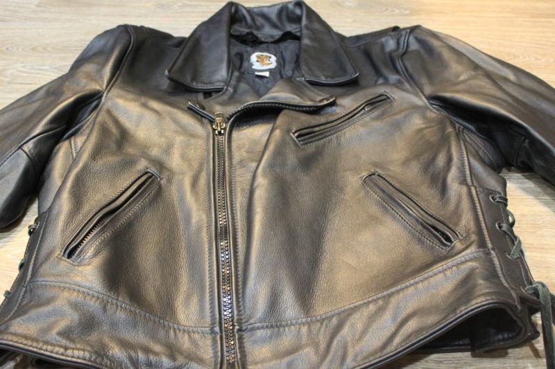 Just leather san jose, ca - men's police/chp-style jacket with liner size 50