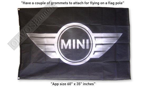 Deluxe sign new bmw mini cooper s logo banner flag 3x5 feet clubman countryman