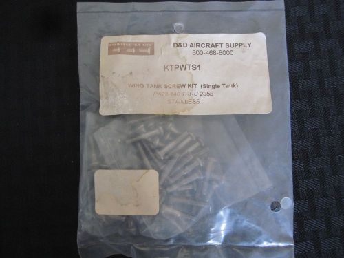 Piper aircraft wing tank stainless screw kit (single tank) pa28-140 thru 235b