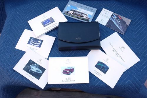 Mercedes benz w163 ml320 ml430 ml55 amg owners manual set w/case 2002-1998 o104