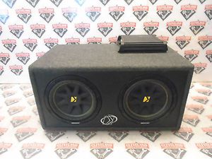 2006 c6 corvette kicker 07dc122 subs subwoofers w/ box &amp; zx amplifier 400.1