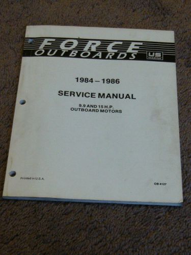 1986 1985 1984 force outboard 9.9 15 hp service repair shop manual oem dealer