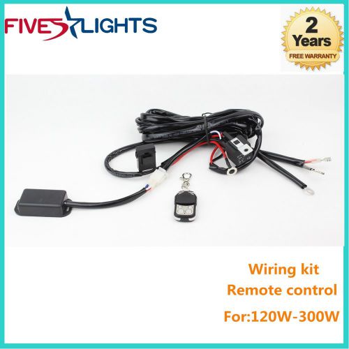 1xremote control wiring harness kit switch relay led light bar for 120w-300w 2m
