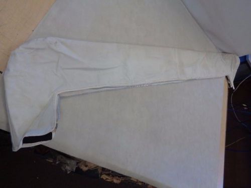 Bimini boot off white with metal zipper 72 1/2" x 8 1/4" marine boat