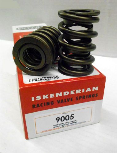 Isky 9005 valve spring dual w/ damper chrome silicon 1.530" od .650" max lift