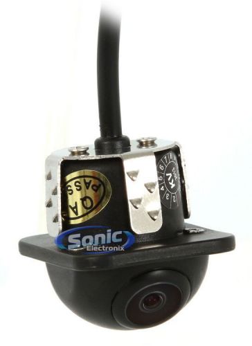 New! boyo vision vtb123hd rear view flush mount backup camera + distance grid