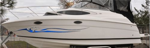 Auto decals checker flag stripes boat vinyl graphics 10ft