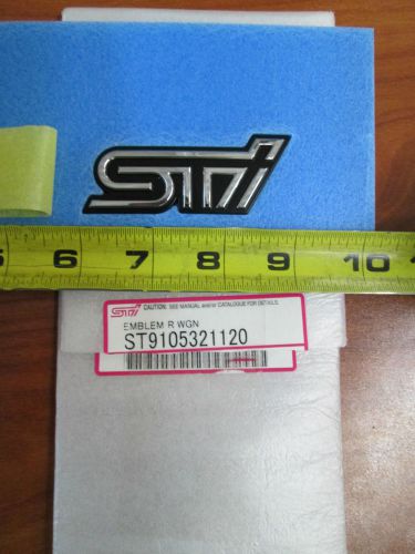 Black subaru jdm sti badge/emblem from the 2007 jdm legacy sti s402