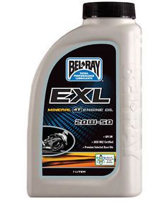 Bel-ray 1 liter exl mineral 4t engine oil 20w-50 99100-b1lw