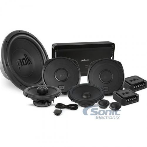 Polk audio dxi 680w rms complete amplified component car audio upgrade package