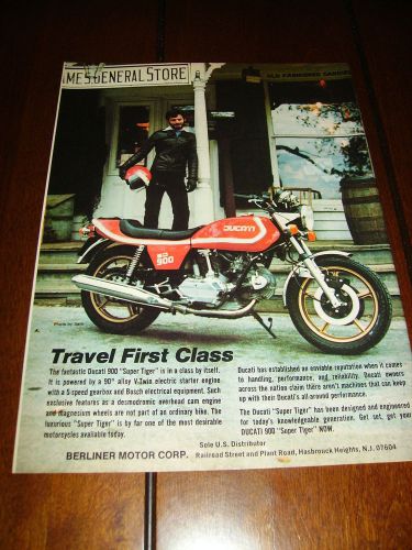 1978 ducati 900 super tiger ***original ad***  cafe racer