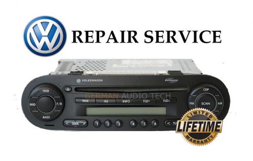 Volkswagen new beetle cd player radio monsoon mp3 1998 - 2011 + repair service