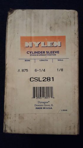Dynagear nylen csl281 bore 3.875 length 5.875 wall 1/8 **new in box**