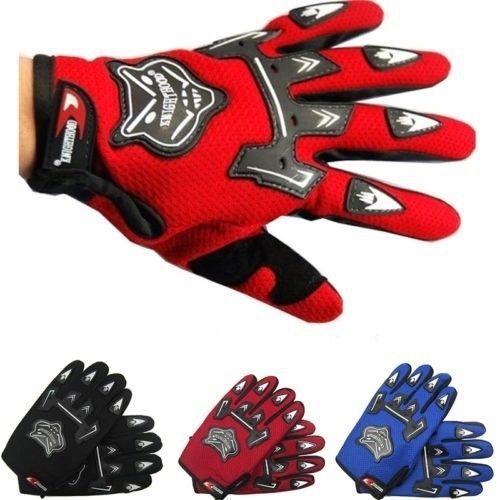 Adult mens motorcycle motorbike street racing full finger gloves dirtbike mx atv