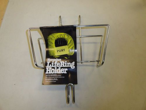 Horseshoe stainless steel life ring holder marine boat