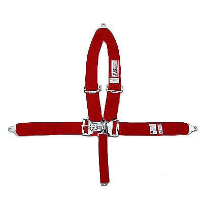 Rjs racing 50502-16-04 5 point safety harness seat belts red sfi 2016