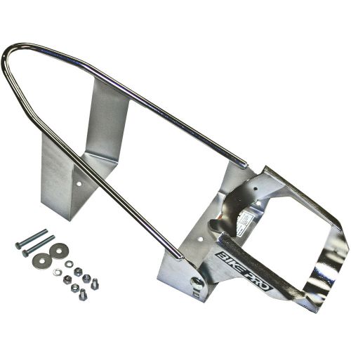 Bike pro sport motorcycle permanent-mount chrome wheel chock 20126
