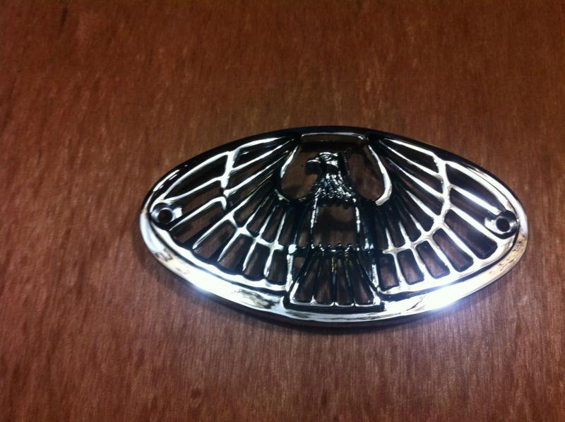 Chrome eagle cateye taillight lens cover for harley