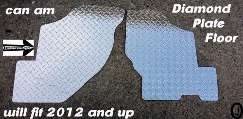 Can am commander custom cut diamond plate floor boards 2012 -2016