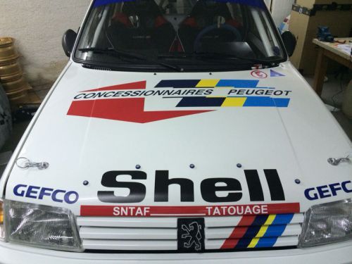 Peugeot 205 rallye gr.a concessionnaires peugeot decals stickers adesivi