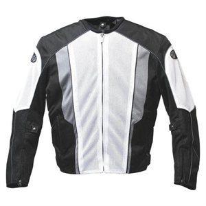 New joe rocket phoenix 5.0 adult mesh jacket, white/black, med/md