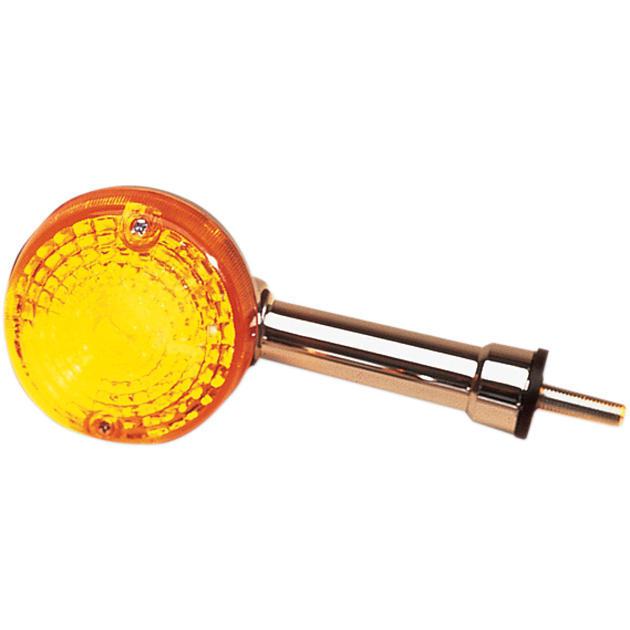 K&s dot turn signal assembly s/f rear chrome amber fits suzuki gn125z 1982-1983