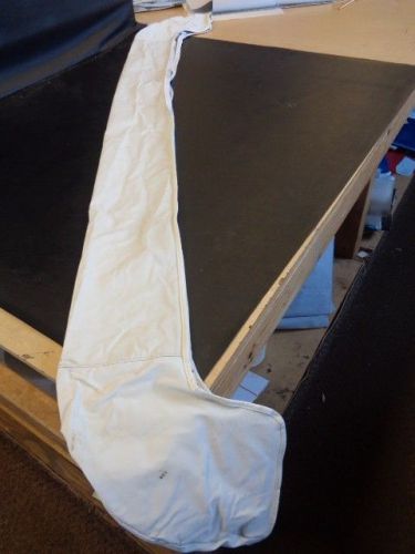 Bimini boot white vinyl with white zipper 82 1/2" x 7 3/4" marine boat