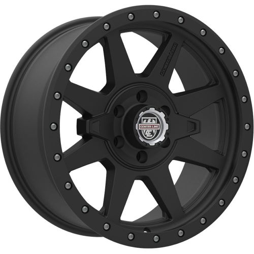 17x8.5 black center line rt2 5x5.5 +0 wheels ct404 lt35x12.50r17 tires