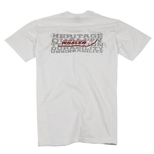 Boston whaler boats heritage white short sleeve t-shirt xxx-large