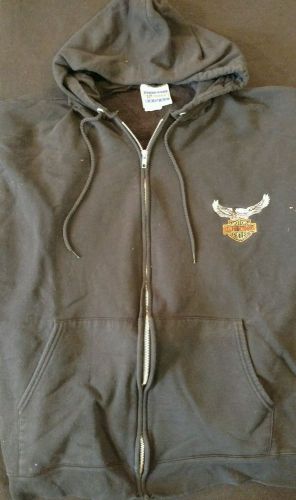 Mens xxl harley davidson motorcycles zip up hoodie