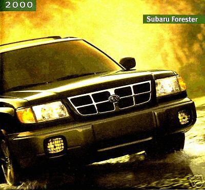 2000 subaru forester brochure-forester &#034;l&#034; &amp; &#034;s&#034;-4wd
