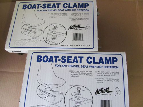 Action products boat seat clamps qty 2 model 5496 clamp on bracket