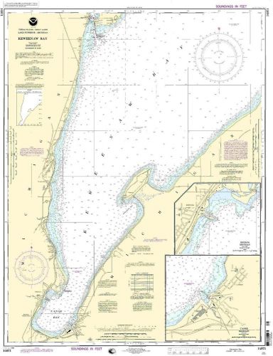 Noaa chart keweenaw bay;l'anse and baraga harbors 21st edition 14971