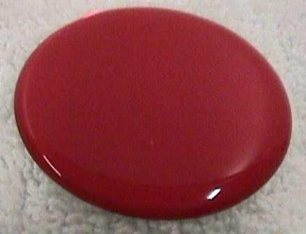 Hub cap spinner gearshift center red sticker round 1-5/8" for peterbilt kw fl