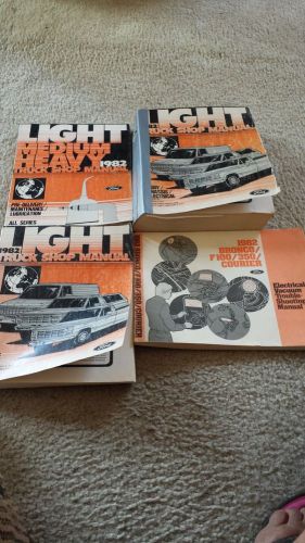 Lot of 4 1982 ford  light duty truck shop manuals