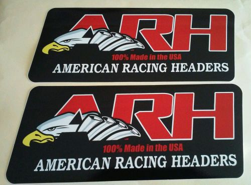 Arh headers racing  decals stickers drags nascar offroad dirt nmca nhra