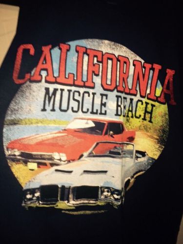 &#034;california muscle beach&#034; adult (3xlt) xxx-large tall t-shirt new