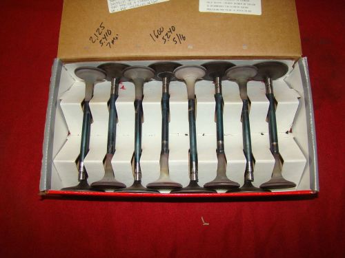 Ford svo yates head titanium valves 2.125 5.410 7mm &amp; 1.600 5.240 5/16