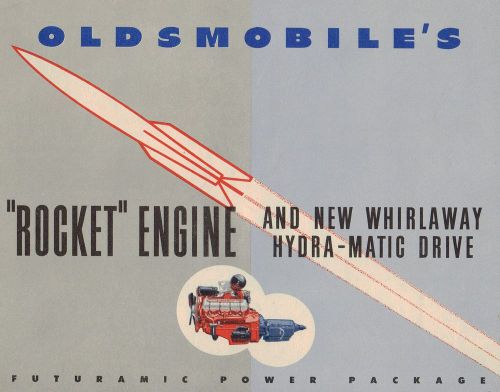 1949?1950 oldsmobile rocket engine &amp; whirlaway hydra-matic drive brochure