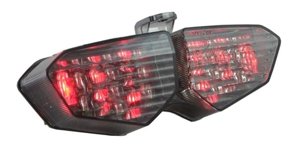 Smoked integrated led blinker taillight yamaha yzfr6 03-05