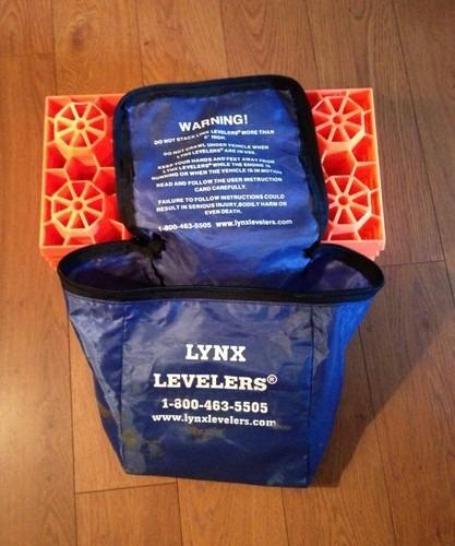 Lynx levelers rv leveling blocks + storage bag set of 10 blocks