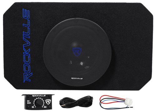Rockville rmw8a 8" 800w tunnel slot ported powered subwoofer enclosure class d