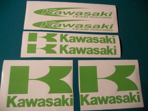 6 pack kawasaki decals sticker quad atv motorcross bike jet ski any color