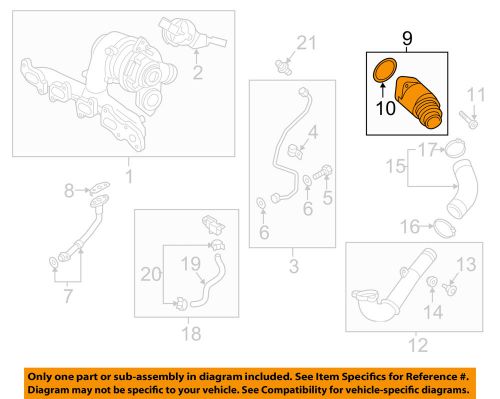 Audi oem 2015 a3 turbocharger-damper 04l131111m